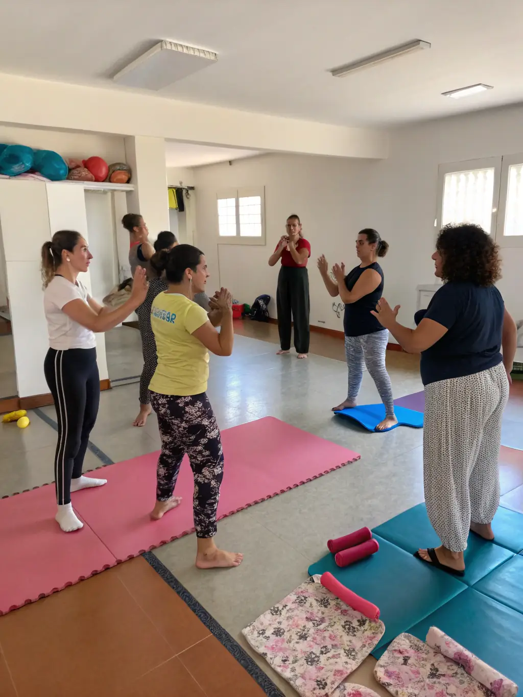 A confident Savate student demonstrating self-defense techniques in a controlled environment at SAVATE CLUB D'ANGOULEME.